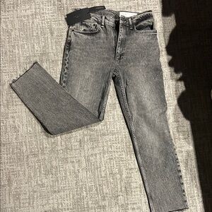 rag & bone Gray Straight Leg Women's Jeans